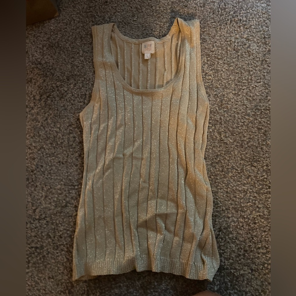 NWT Gold Shimmery Tank Top